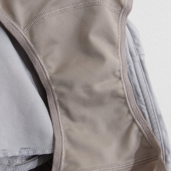 Lululemon Real Quick Short Perforated 3.5" Jasmine White Multi High Rise Liner 6 - Picture 13 of 16